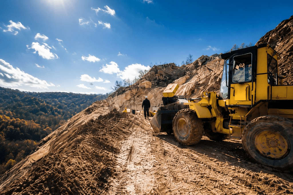 Mining excavators at work in Australian open-cut operations